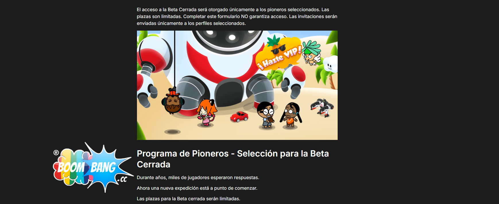 Comunidad y beta